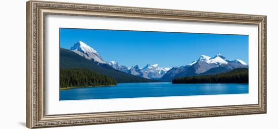 Maligne Lake with Canadian Rockies at Jasper National Park, Alberta, Canada-null-Framed Photographic Print