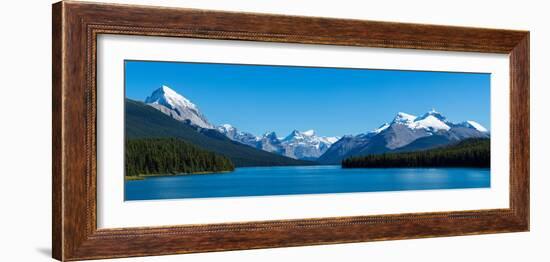 Maligne Lake with Canadian Rockies at Jasper National Park, Alberta, Canada-null-Framed Photographic Print