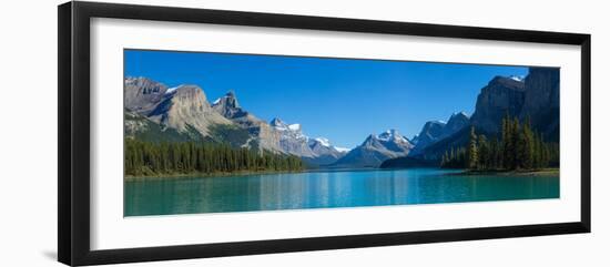 Maligne Lake with Canadian Rockies in the Background, Jasper National Park, Alberta, Canada-null-Framed Photographic Print