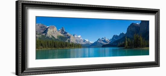 Maligne Lake with Canadian Rockies in the Background, Jasper National Park, Alberta, Canada-null-Framed Photographic Print