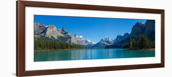 Maligne Lake with Canadian Rockies in the Background, Jasper National Park, Alberta, Canada-null-Framed Photographic Print