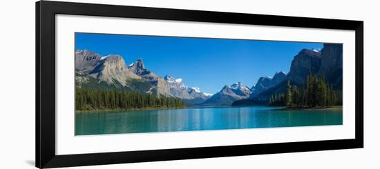 Maligne Lake with Canadian Rockies in the Background, Jasper National Park, Alberta, Canada-null-Framed Photographic Print