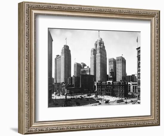 Mall Street in Detroit, Michigan-null-Framed Photographic Print