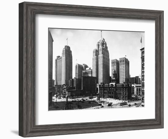 Mall Street in Detroit, Michigan-null-Framed Photographic Print