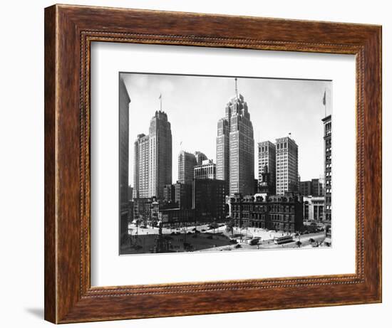Mall Street in Detroit, Michigan-null-Framed Photographic Print