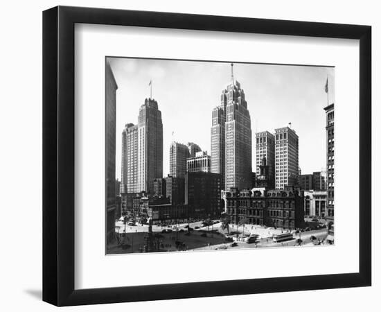 Mall Street in Detroit, Michigan-null-Framed Photographic Print