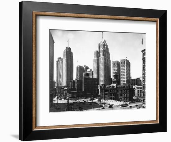 Mall Street in Detroit, Michigan-null-Framed Photographic Print