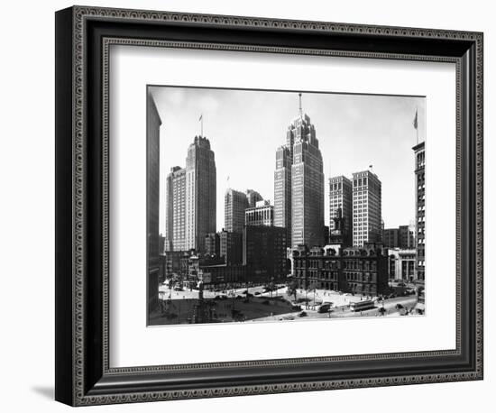 Mall Street in Detroit, Michigan-null-Framed Photographic Print