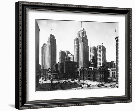 Mall Street in Detroit, Michigan-null-Framed Photographic Print