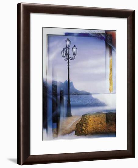 Mallorca Lamp Post-W^ Reinshagen-Framed Art Print