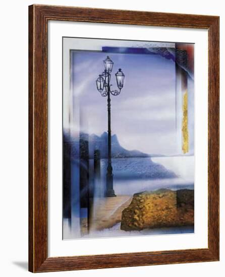 Mallorca Lamp Post-W^ Reinshagen-Framed Art Print