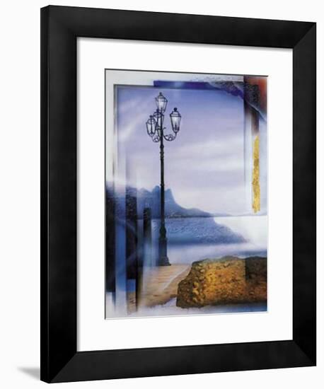 Mallorca Lamp Post-W^ Reinshagen-Framed Art Print