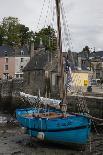 Harbor of St. Goustin on the River Auray in Brittany, Blue Sailboat-Mallorie Ostrowitz-Photographic Print