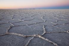 The largest salt flats in the world located in Uyuni, bolivia as the sun is rising in winter.-Mallorie Ostrowitz-Photographic Print