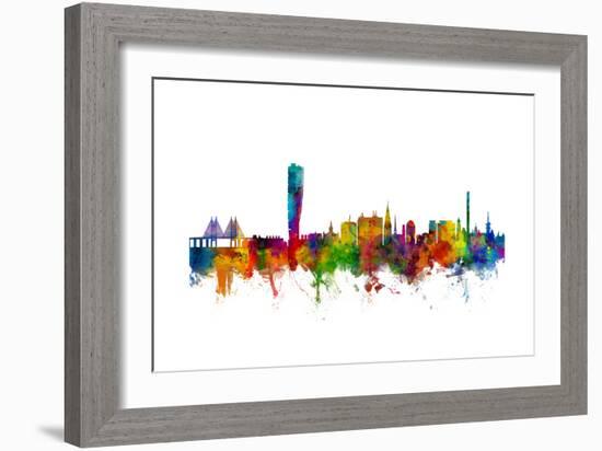 Malmo Sweden Skyline-Michael Tompsett-Framed Art Print