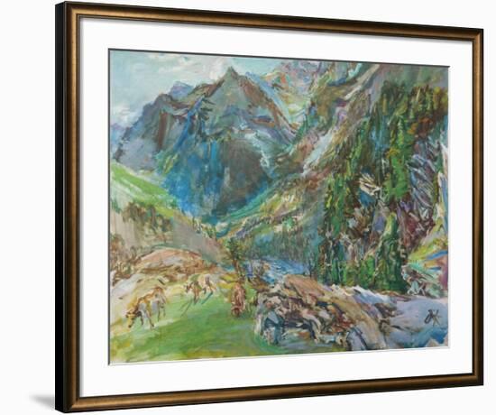 Maloja-Oskar Kokoschka-Framed Art Print