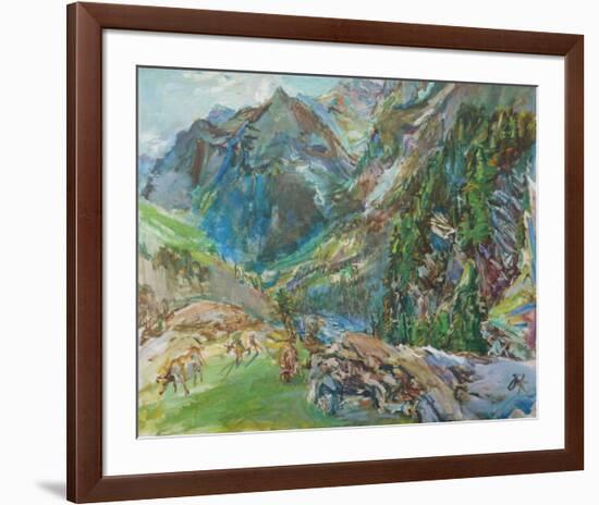 Maloja-Oskar Kokoschka-Framed Art Print