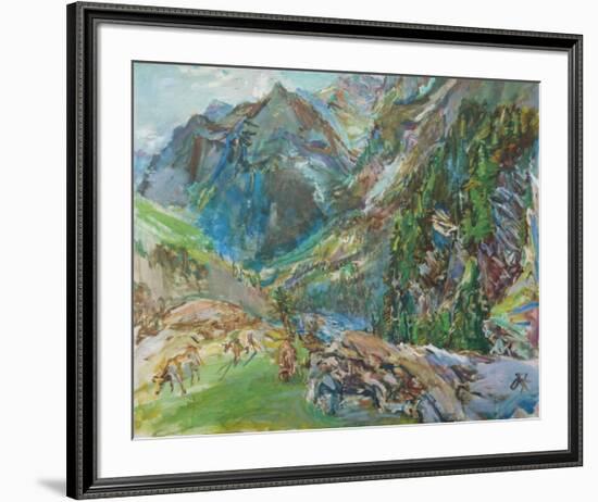 Maloja-Oskar Kokoschka-Framed Art Print