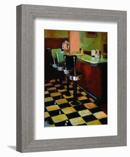 Malt Shop in Sequim-Pam Ingalls-Framed Giclee Print