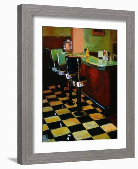 Malt Shop in Sequim-Pam Ingalls-Framed Giclee Print