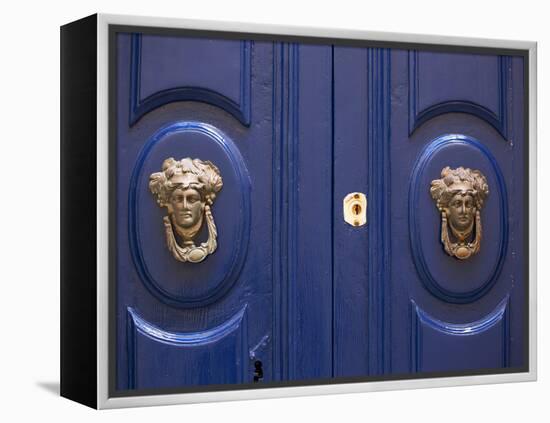 Malta, Europe, Ornamental Door Knobs Found on an Old House in Rabat-Ken Scicluna-Framed Premier Image Canvas