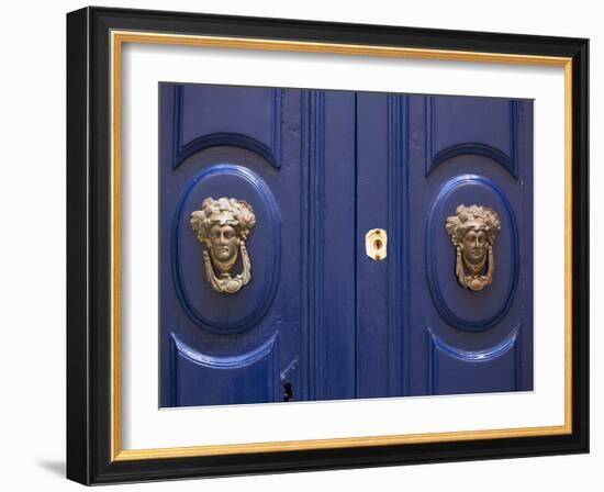 Malta, Europe, Ornamental Door Knobs Found on an Old House in Rabat-Ken Scicluna-Framed Photographic Print