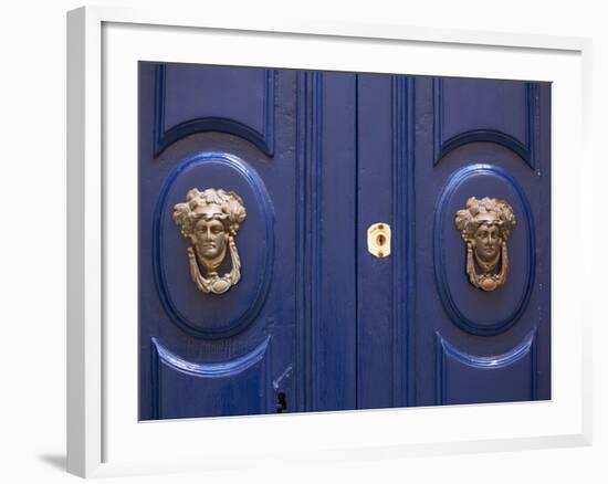 Malta, Europe, Ornamental Door Knobs Found on an Old House in Rabat-Ken Scicluna-Framed Photographic Print