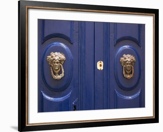 Malta, Europe, Ornamental Door Knobs Found on an Old House in Rabat-Ken Scicluna-Framed Photographic Print