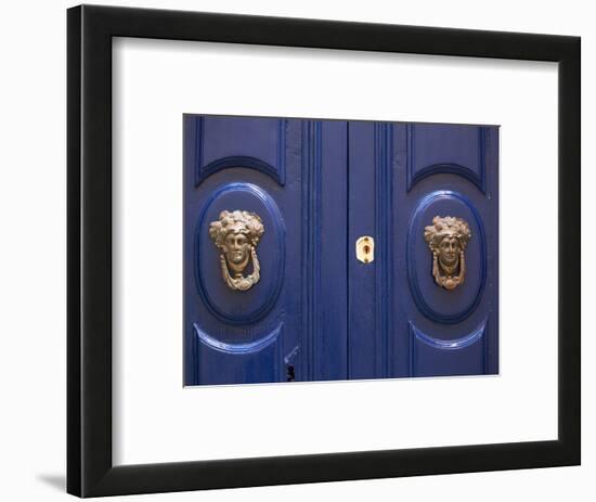 Malta, Europe, Ornamental Door Knobs Found on an Old House in Rabat-Ken Scicluna-Framed Photographic Print