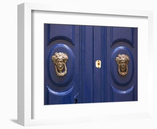 Malta, Europe, Ornamental Door Knobs Found on an Old House in Rabat-Ken Scicluna-Framed Photographic Print