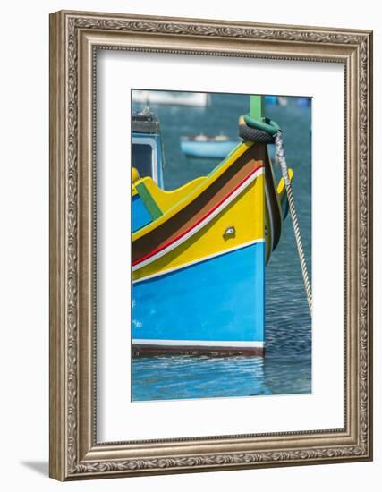 Malta, Marsaxlokk, traditional fishing boat-Rob Tilley-Framed Photographic Print
