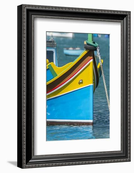 Malta, Marsaxlokk, traditional fishing boat-Rob Tilley-Framed Photographic Print