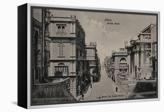 'Malta - Strada Reale', c1900-Unknown-Framed Premier Image Canvas