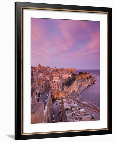 Malta, Valletta, City View from Upper Barrakka Gardens-Walter Bibikow-Framed Photographic Print