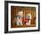 Maltese Dogs Wearing the American Flag-Karen M^ Romanko-Framed Photographic Print