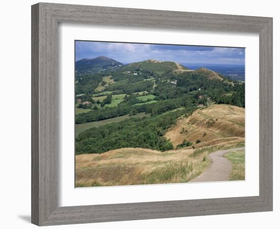 Malvern Hills, from British Camp, Hereford & Worcester, England, United Kingdom-Roy Rainford-Framed Photographic Print