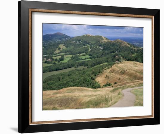 Malvern Hills, from British Camp, Hereford & Worcester, England, United Kingdom-Roy Rainford-Framed Photographic Print