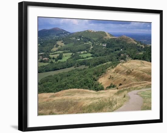 Malvern Hills, from British Camp, Hereford & Worcester, England, United Kingdom-Roy Rainford-Framed Photographic Print