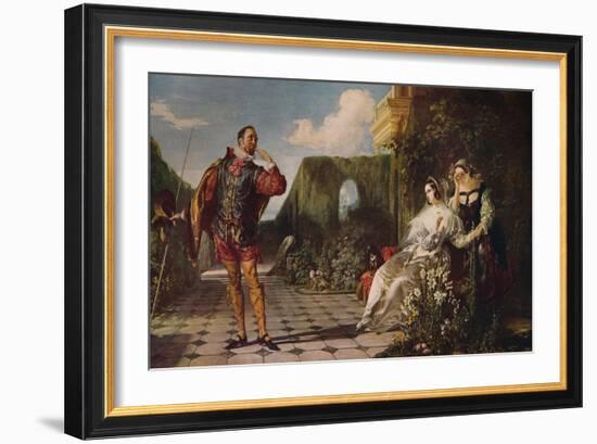 'Malvolio and the Countess', c1840, (c1915)-Daniel Maclise-Framed Giclee Print