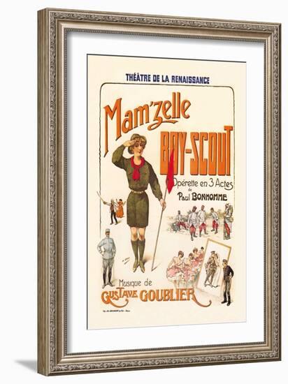 Mam'zelle Boy-Scout-null-Framed Art Print