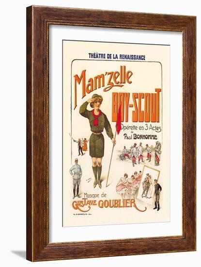 Mam'zelle Boy-Scout-null-Framed Art Print