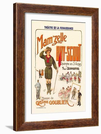 Mam'zelle Boy-Scout-null-Framed Art Print