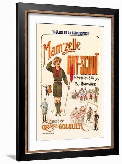 Mam'zelle Boy-Scout-null-Framed Art Print