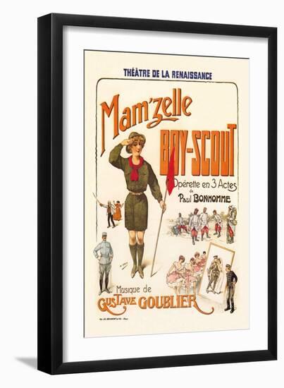 Mam'zelle Boy-Scout-null-Framed Art Print