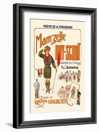 Mam'zelle Boy-Scout-null-Framed Art Print