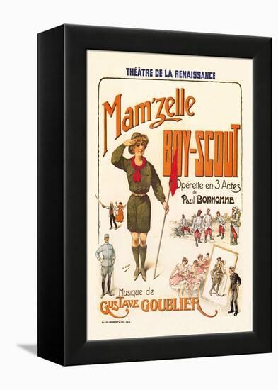 Mam'zelle Boy-Scout-null-Framed Stretched Canvas