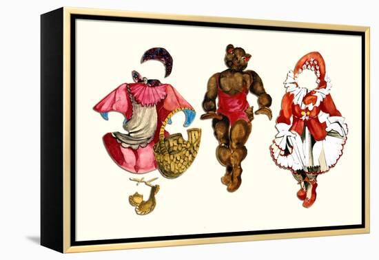 Mama Bear Paper Doll-Zelda Fitzgerald-Framed Stretched Canvas