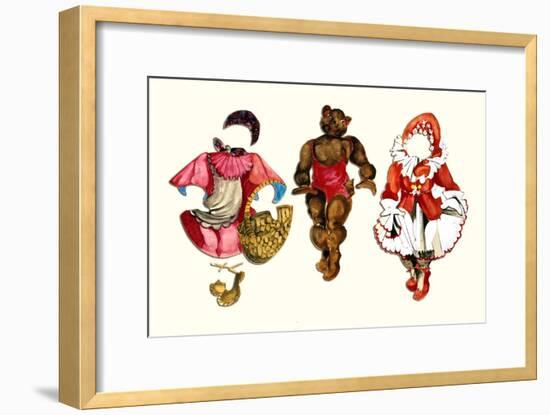 Mama Bear Paper Doll-Zelda Fitzgerald-Framed Art Print