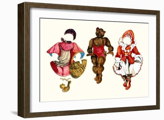 Mama Bear Paper Doll-Zelda Fitzgerald-Framed Art Print