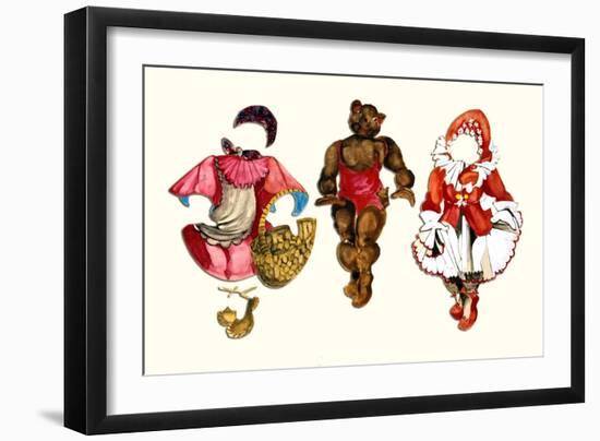 Mama Bear Paper Doll-Zelda Fitzgerald-Framed Art Print